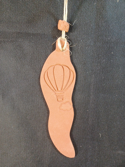 Hot Air Balloon With Cloud Chile Ornament