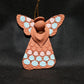 Lace Angel With Pink Turquoise and Genuine Gold Accents